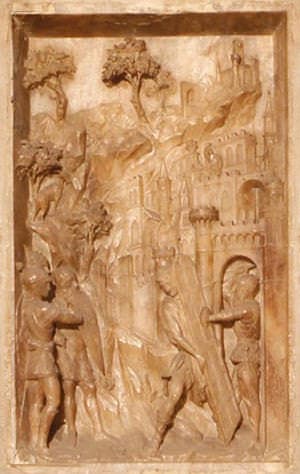 Samson tears open the gates of the city of Gaza. (Judges 16, 3)