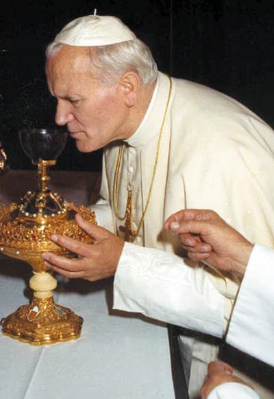 Pope John Paul II, with the Holy Chalice (1982)