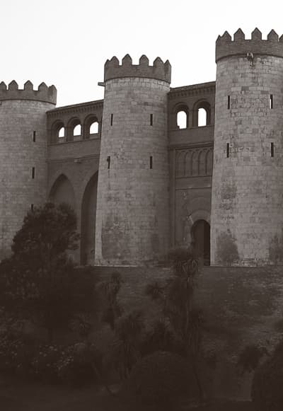Royal Palace of La Aljafería in Zaragoza.