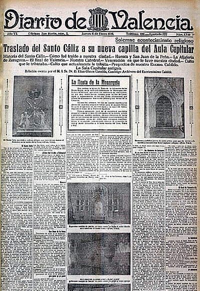 Newspaper announcing the decision to relocate and exhibit the Cup.