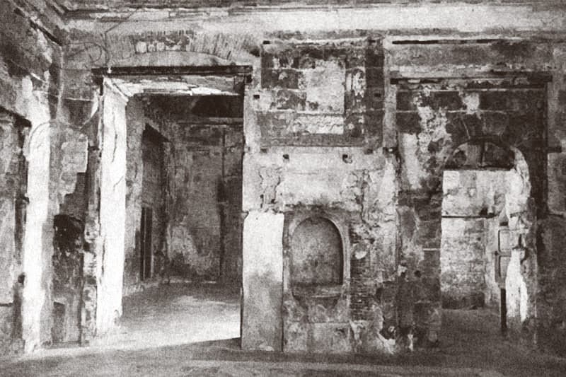 Wall in the Casa del Carlet where the chalice was hidden between 1937 and 1939.